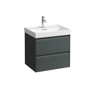 Meda meuble sous lavabo 600 2t pour lavabo 810113 gris traffic 585x450x515 mm - LAUFEN H4215720112661 