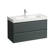 Meda meuble sous lavabo 1000 2t pour lavabo 810119 gris traffic 985x450x515 mm - LAUFEN H4216220112661 