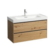 Meda meuble sous lavabo 1000 2t pour lavabo 810119 chêne sauvage 985x450x515 mm - LAUFEN H4216220112671 