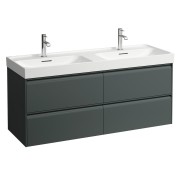 Meda meuble sous lavabo 1300 2t pour lavabo 814112 gris traffic 1285x450x515 mm - LAUFEN H4216440112661 
