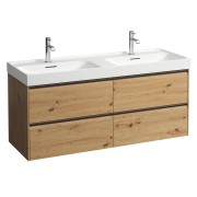 Meda meuble sous lavabo 1300 2t pour lavabo 814112 chêne sauvage 1285x450x515 mm - LAUFEN H4216440112671 