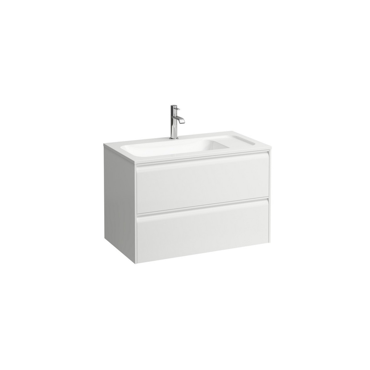 Meda meuble sous lavabo 800 2t pour lavabo marbond 814117 blanc mat 770x440x505 - LAUFEN H4216820112601 