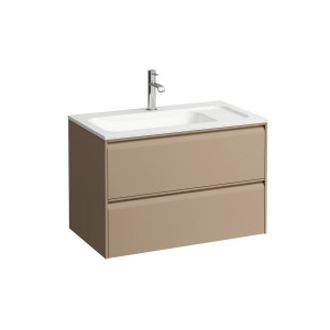 Meda meuble sous lavabo 800 2t pour lavabo marbond 814117 cappuccino 770x440x505 - LAUFEN H4216820114651 