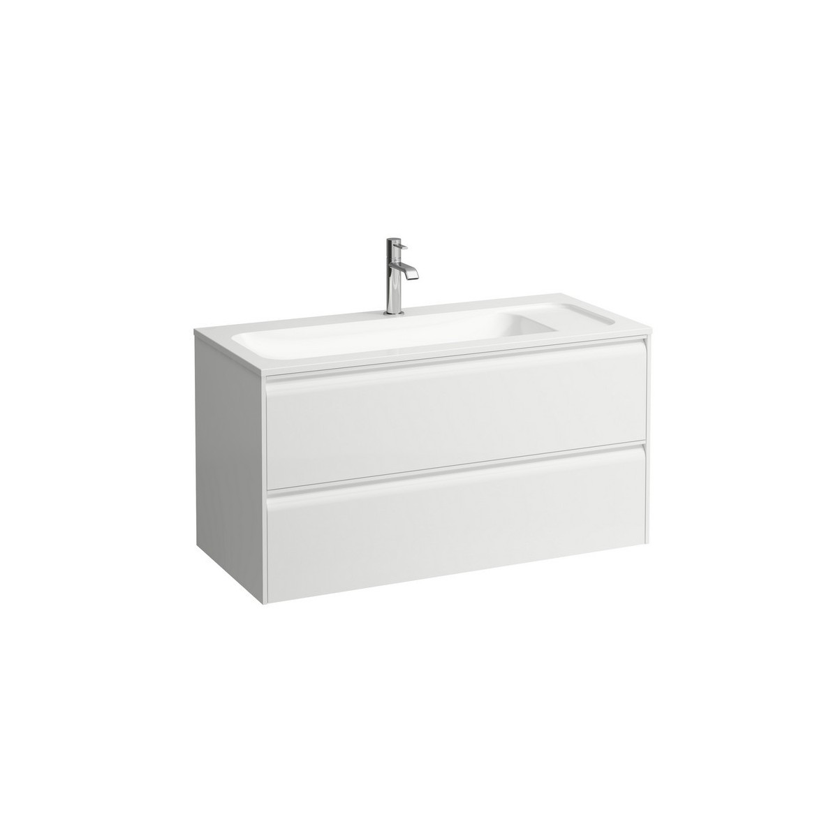 Meda meuble 1000 2t pour lavabo marbond 814118 multicolour 970x440x505 - LAUFEN H4216920119991 