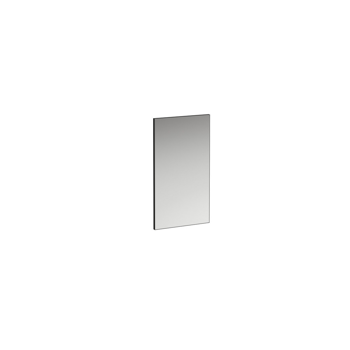 Frame 25 miroir avec cadre aluminium 450mm 450x25x825mm noir mat - LAUFEN H4474009004501 