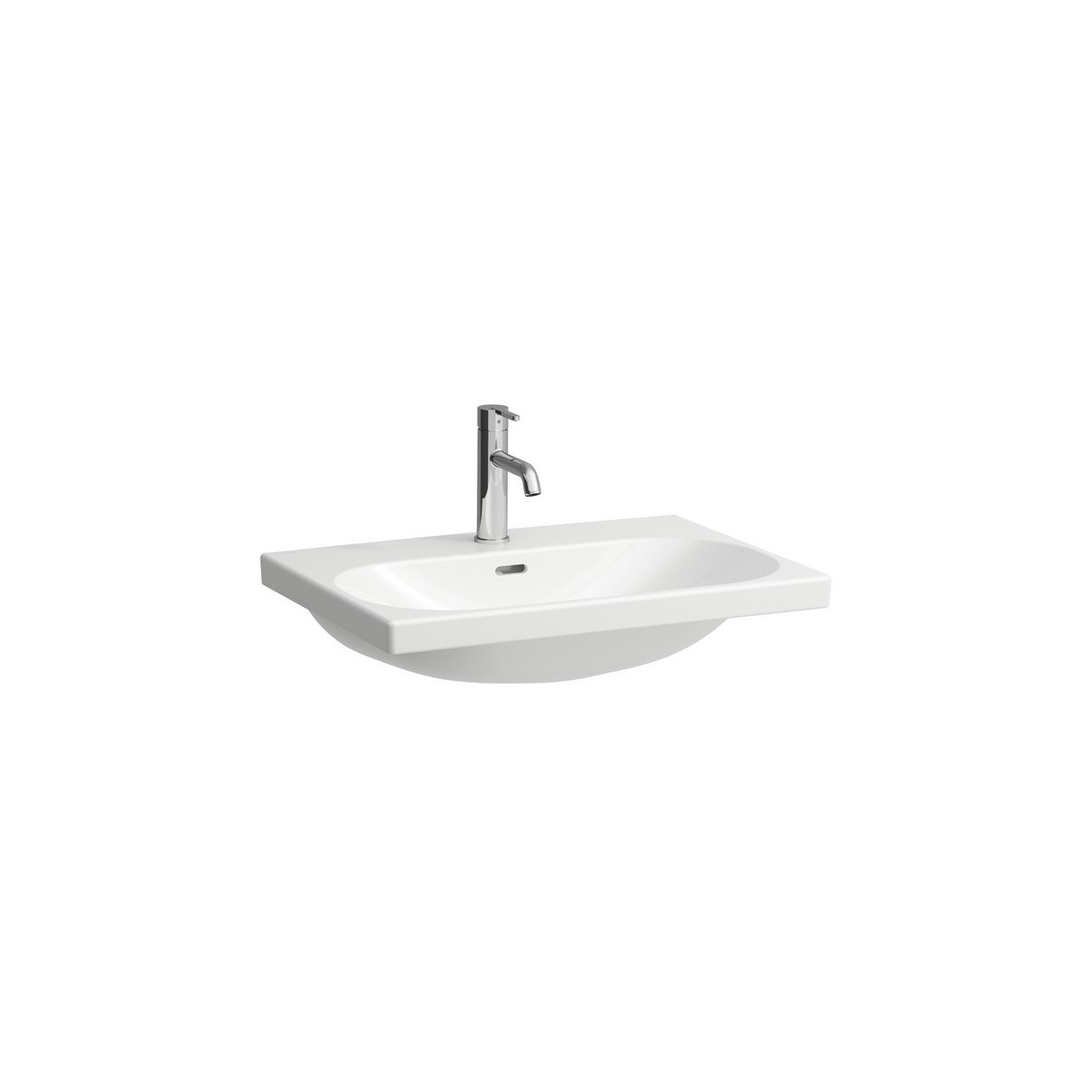 Lua lavabo mural ou à poser sur meuble non percé 650x460x180mm blanc - LAUFEN H8100840001091 