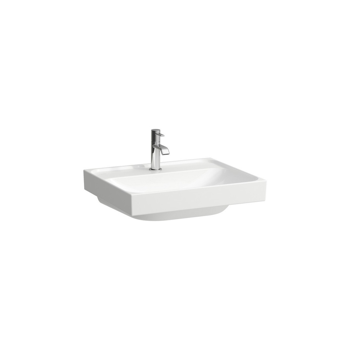 Meda lavabo mural ou à poser sur meuble blanc lcc 550x460x80 mm - LAUFEN H8101124001111 