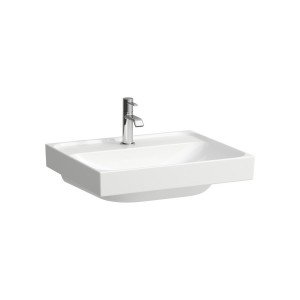Meda lavabo mural ou à poser sur meuble blanc lcc 550x460x80 mm - LAUFEN H8101124001111 