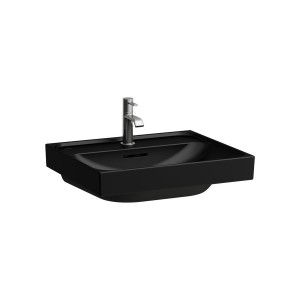 Meda lavabo mural ou à poser sur meuble noir mat 550x460x80 mm - LAUFEN H8101127161091 