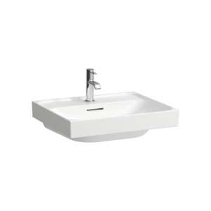 Meda lavabo mural ou à poser sur meuble blanc mat 550x460x80 mm - LAUFEN H8101127571121 