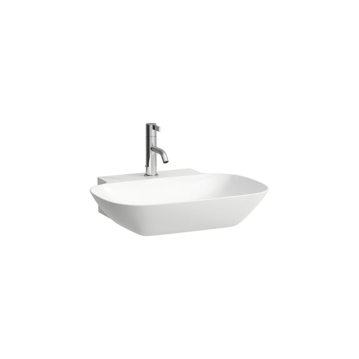 Ino lavabo avec 1 trou pour la robinetterie 560x450x120mm graphite mat - LAUFEN H8103027581041 