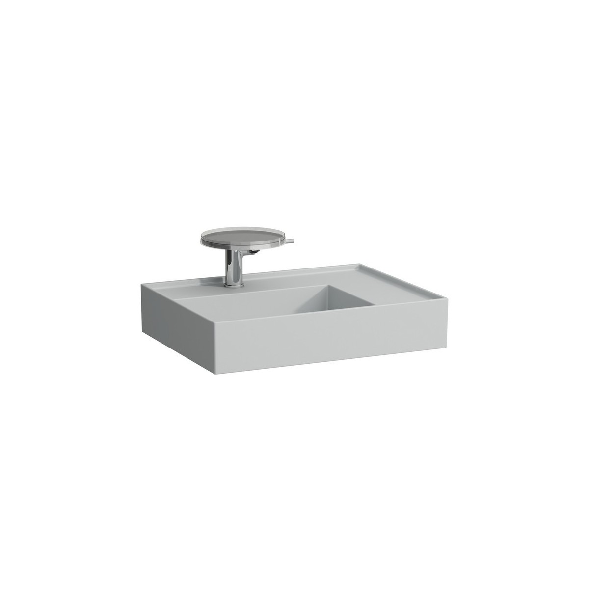 Lavabo asymétrique droite kartell 60x46 grs mat - LAUFEN H8103347591111 