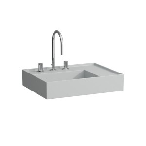 Lavabo asymétrique droite kartell 60x46 grs mat - LAUFEN H8103347591581 