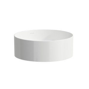 Living vasque à poser rond blanc lcc (laufen clean coat) 380x380x130 mm - LAUFEN H8114354001121 