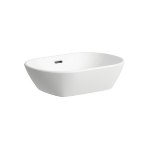 Lua vasque à poser ovale non percé 500x350x135 mm blanc - LAUFEN H8120830001091 