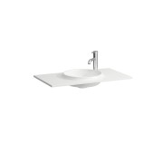 Lani lavabo à poser sur meuble slim en marbond blc 780x445x130 - LAUFEN H8140740001141 