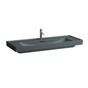 Meda lavabo mural ou à poser sur meuble graphite mat 1200x460x80 mm - LAUFEN H8141117581111 