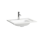 Meda lavabo slim en marbond à poser sur meuble blc mat 580x450x132 - LAUFEN H8141137571111 