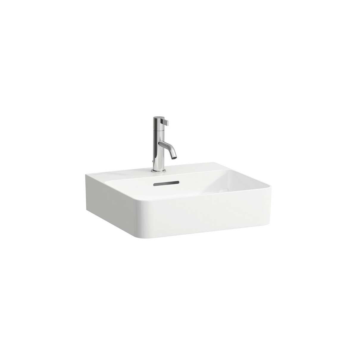 Val lave-mains avec 1 trou pour la robinetterie, ss tp 450x420x115 mm blanc mat - LAUFEN H8152817571111 