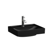 Meda lave-mains à poser sur plan face inférieure meulée noir mat 450x350x80 mm - LAUFEN H8161117161121 