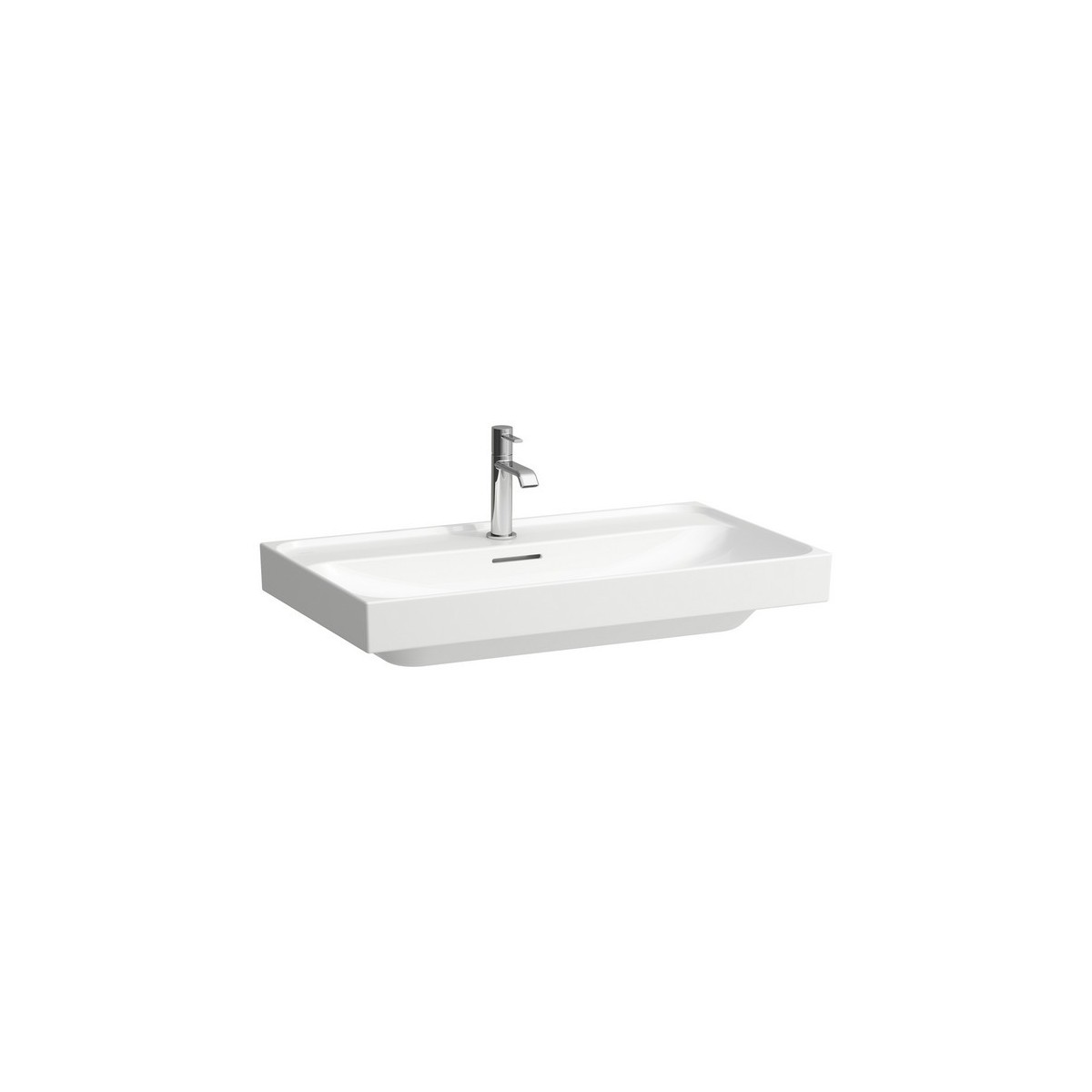 Meda lavabo à poser sur plan face inférieure meulée blanc 800x460x80 mm - LAUFEN H8161170001041 