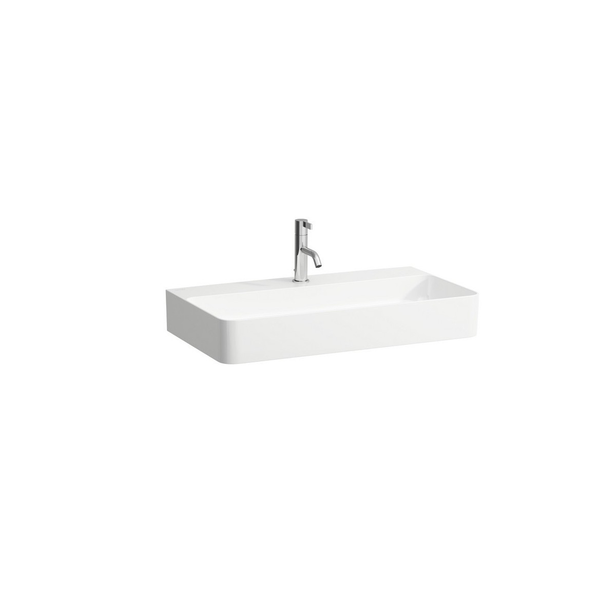 Val lavabo à poser face inférieure meulée non percé ss tp 750x420x115 mm blc mat - LAUFEN H8162857571121 