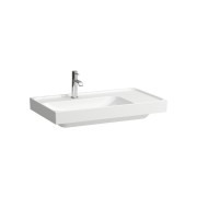Meda lavabo mural ou à poser sur meuble tablette à droite blanc lcc 800x460x80 - LAUFEN H8171164001111 