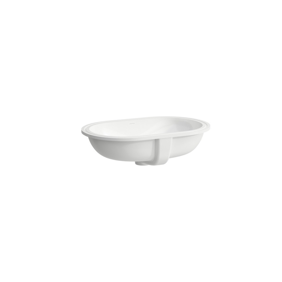 Savoy vasque à encastrer par-dessous ovale meulée non percé 510x310x170 mm blanc - LAUFEN H8189460001091 