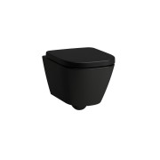 Meda cuvette susp compacte silent flush ss bride noir mat 490x360x355 - LAUFEN H8201137160001 