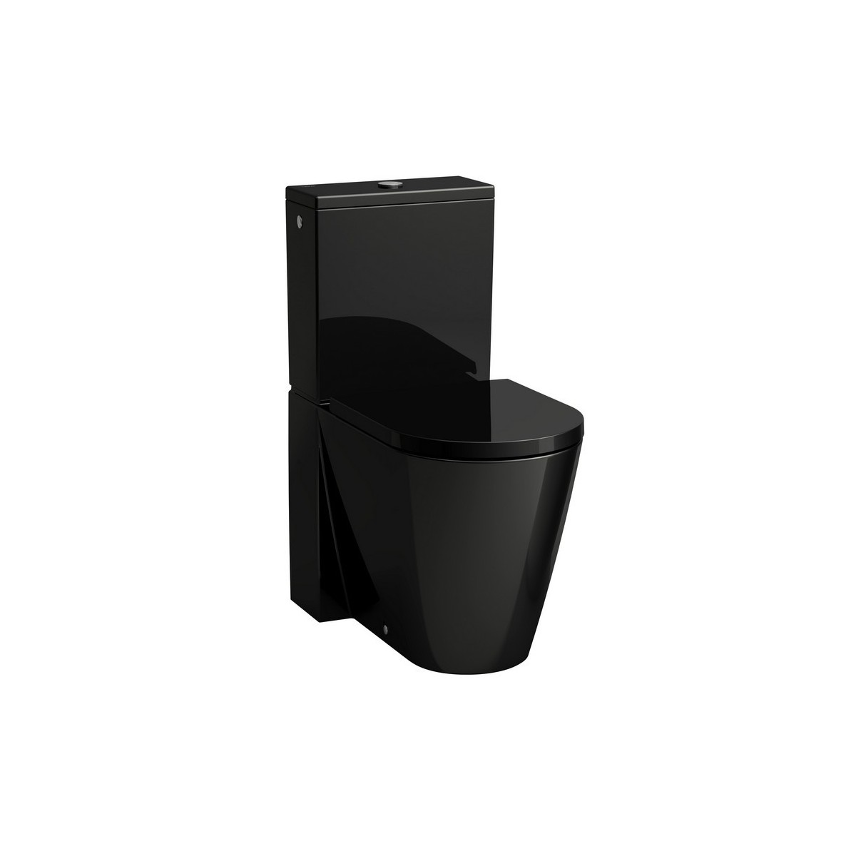 Wc-s-rés var ss br kartell 66 noir brillant - LAUFEN H8243370202311 