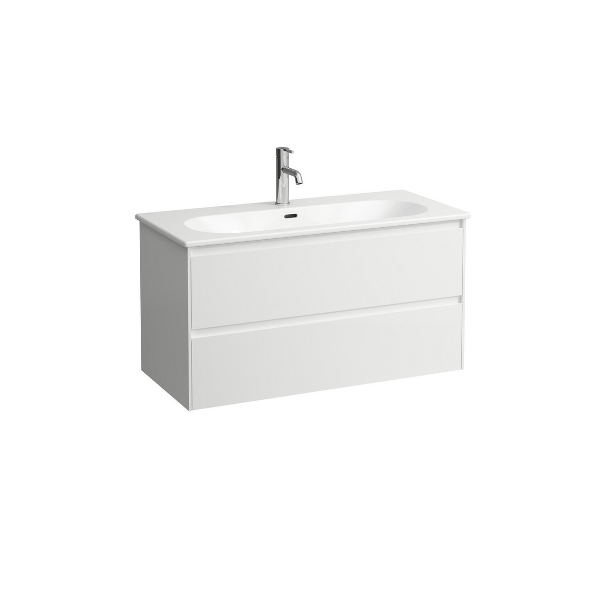 Lani pr lua pack 1000 lavabo slim meuble 2t blc brillant 1000x455x525 - LAUFEN H8600882611041 