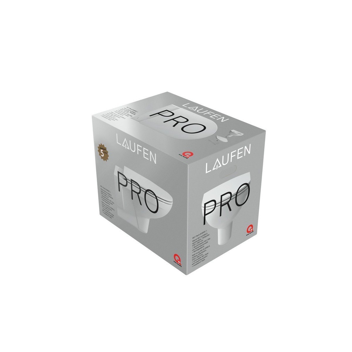 L.pro pack wc suspendu rimless+ab slim blan - LAUFEN H8669510000001 