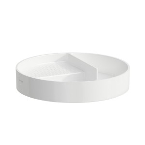 Val plateau organisateur rond en céramique 325x325x60mm blanc - LAUFEN H8702810000001 
