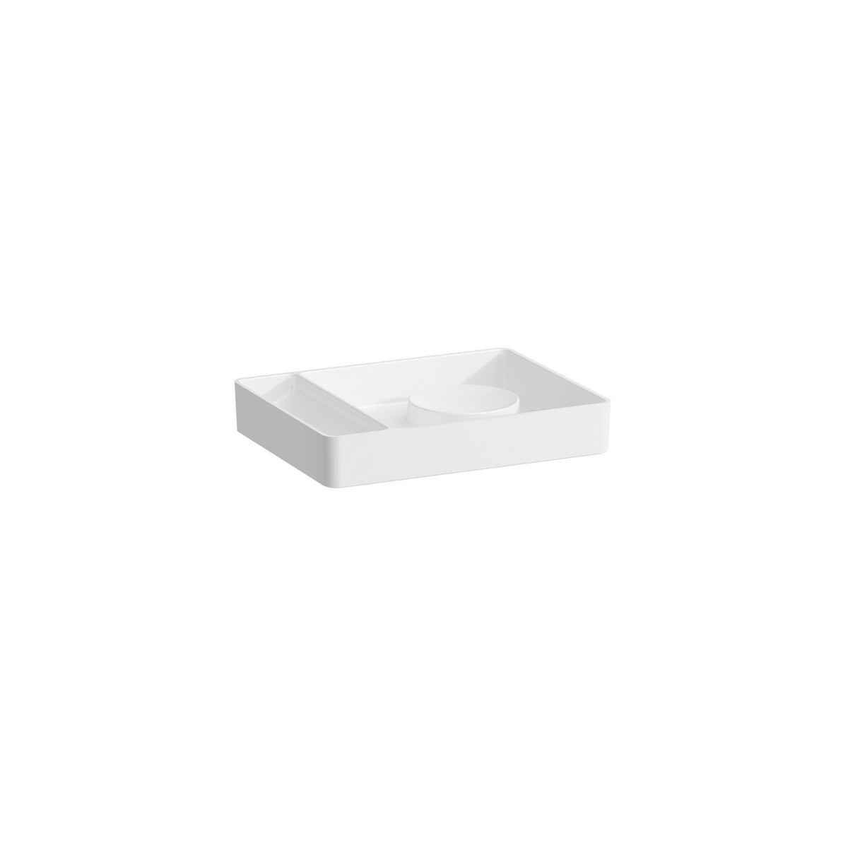Val plateau organisateur resctangulaire en céramique 360x280x60mm blanc - LAUFEN H8702820000001 