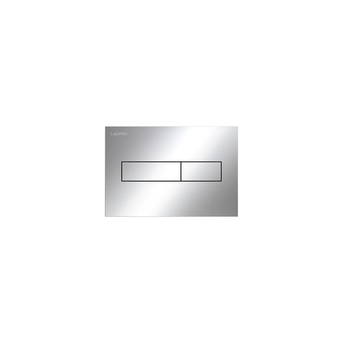 Plaque de commande ineo horizon dispositif double chasse chromé 213x6x145mm - LAUFEN H9001110040001 