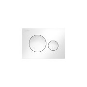 Plaque de commande ineo moon dispositif double chasse blanc 203x6x145 mm - LAUFEN H9001140000001 
