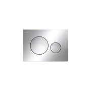Plaque de commande ineo moon dispositif double chasse chromé 203x6x145 mm - LAUFEN H9001140040001 
