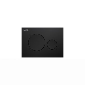 Plaque de commande ineo moon dispositif double chasse noir mat 203x6x145 mm - LAUFEN H9001147160001 