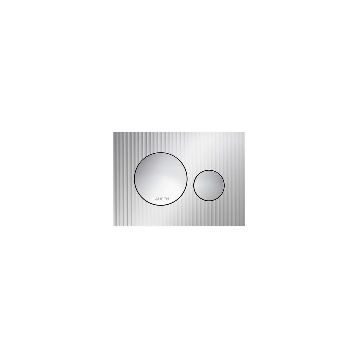 Plaque de commande ineo moondance dispositif double chasse chromé 203x6x145 mm - LAUFEN H9001160040001 