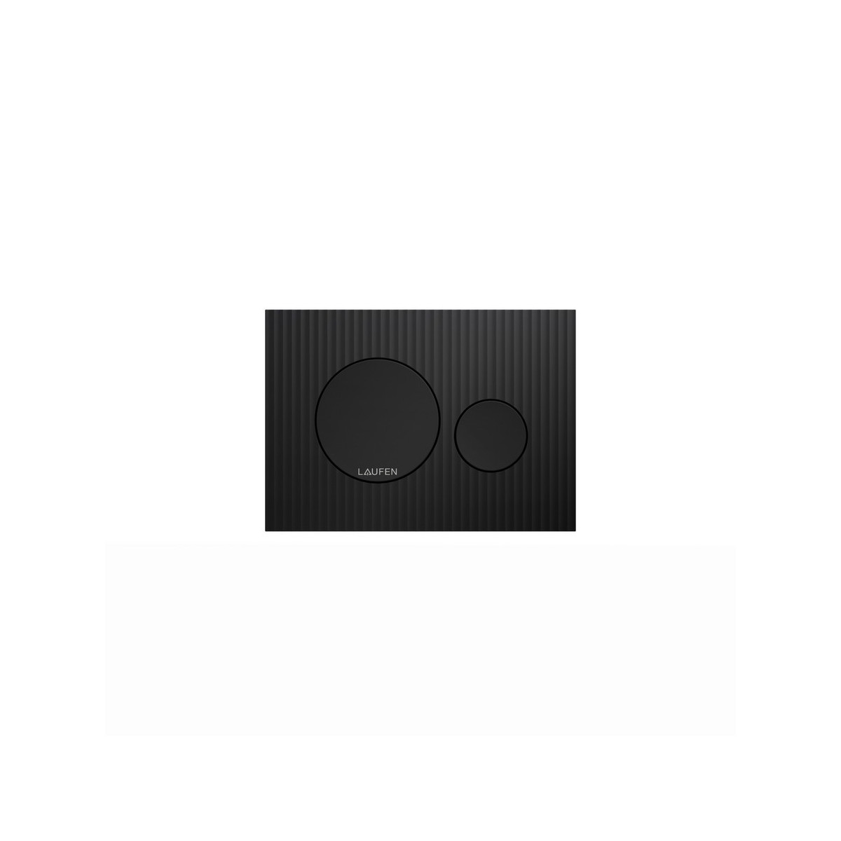 Plaque de commande ineo moondance dispositif double chasse noir mat 203x6x145 mm - LAUFEN H9001167160001 