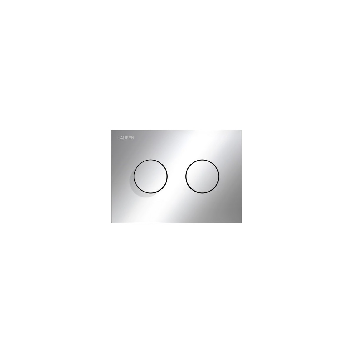 Plaque de commande ineo groove dispositif double chasse chromé 203x18x145mm - LAUFEN H9001170040001 