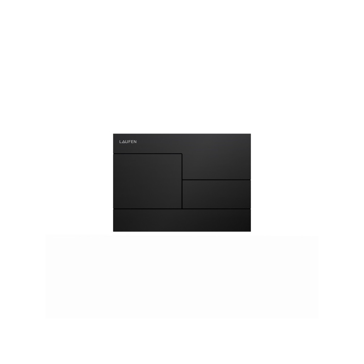 Plaque de commande ineo skyline dispositif double chasse noir mat 208x6x148 mm - LAUFEN H9001187160001 