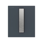 Plaque de cde urinoir lis ineo au102 verre anthracite bouton acier br 125x10x145 - LAUFEN H9091020780001 