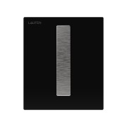 Plaque de cde urinoir lis ineo au102 en verre noir bouton acier br 125x10x145 - LAUFEN H9091021240001 