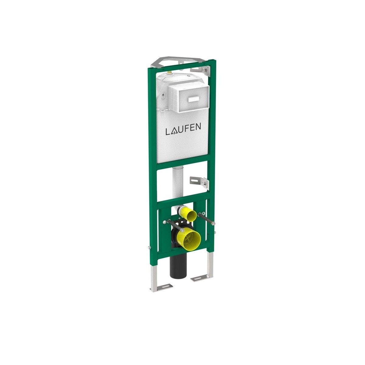 Bâti-support mural d'angle ineolink avec réservoir pour wc suspendu* blanc - LAUFEN H9201190000001 