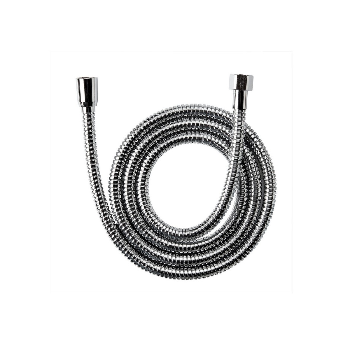 Flexible métallique renforcé 1/2" x 1/2" longueur du tuyau 1800 mm chromé - LAUFEN HF105662100000 