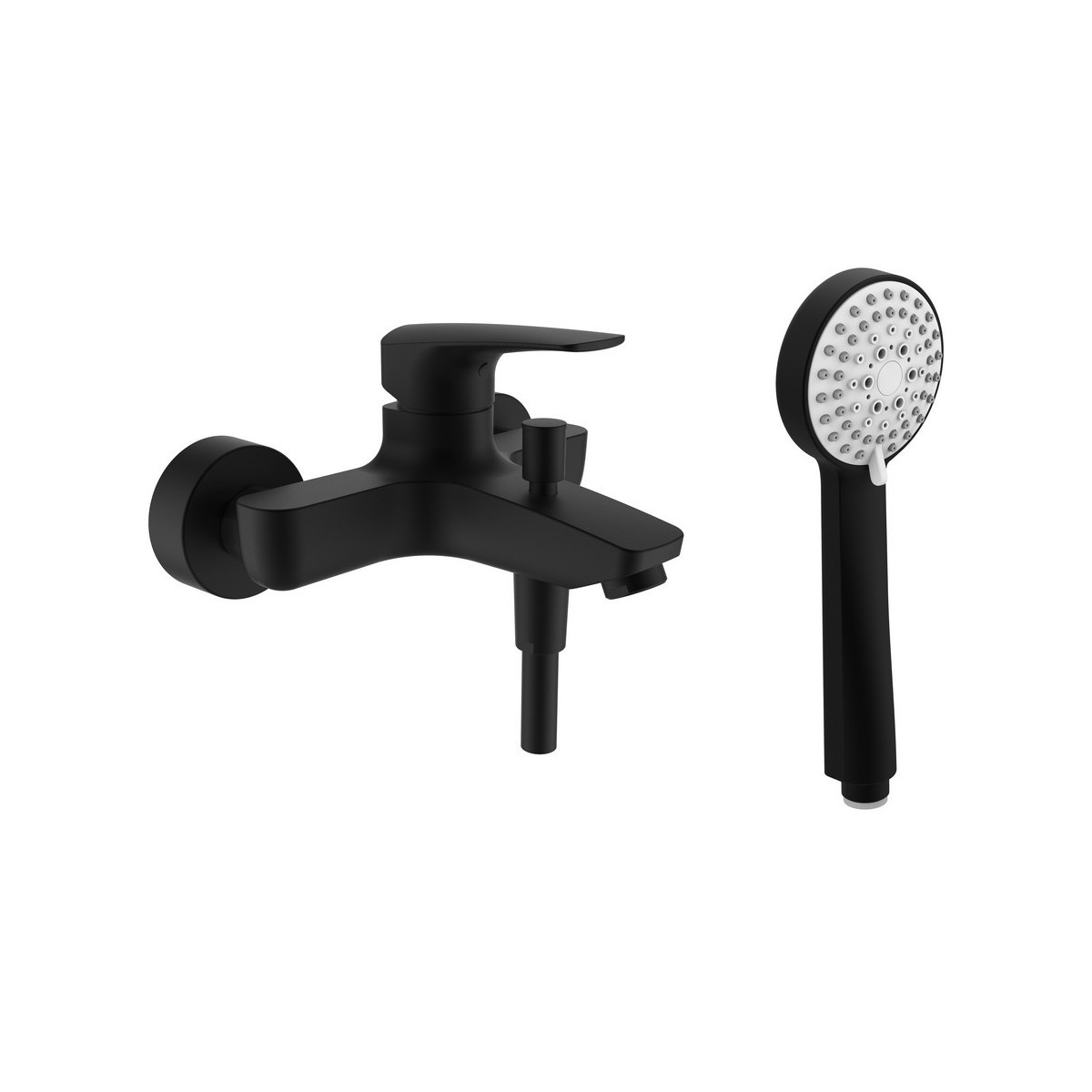 Laurin mitigeur bain mural avec inverseur pvd titane noir mat - LAUFEN HF500760428600 