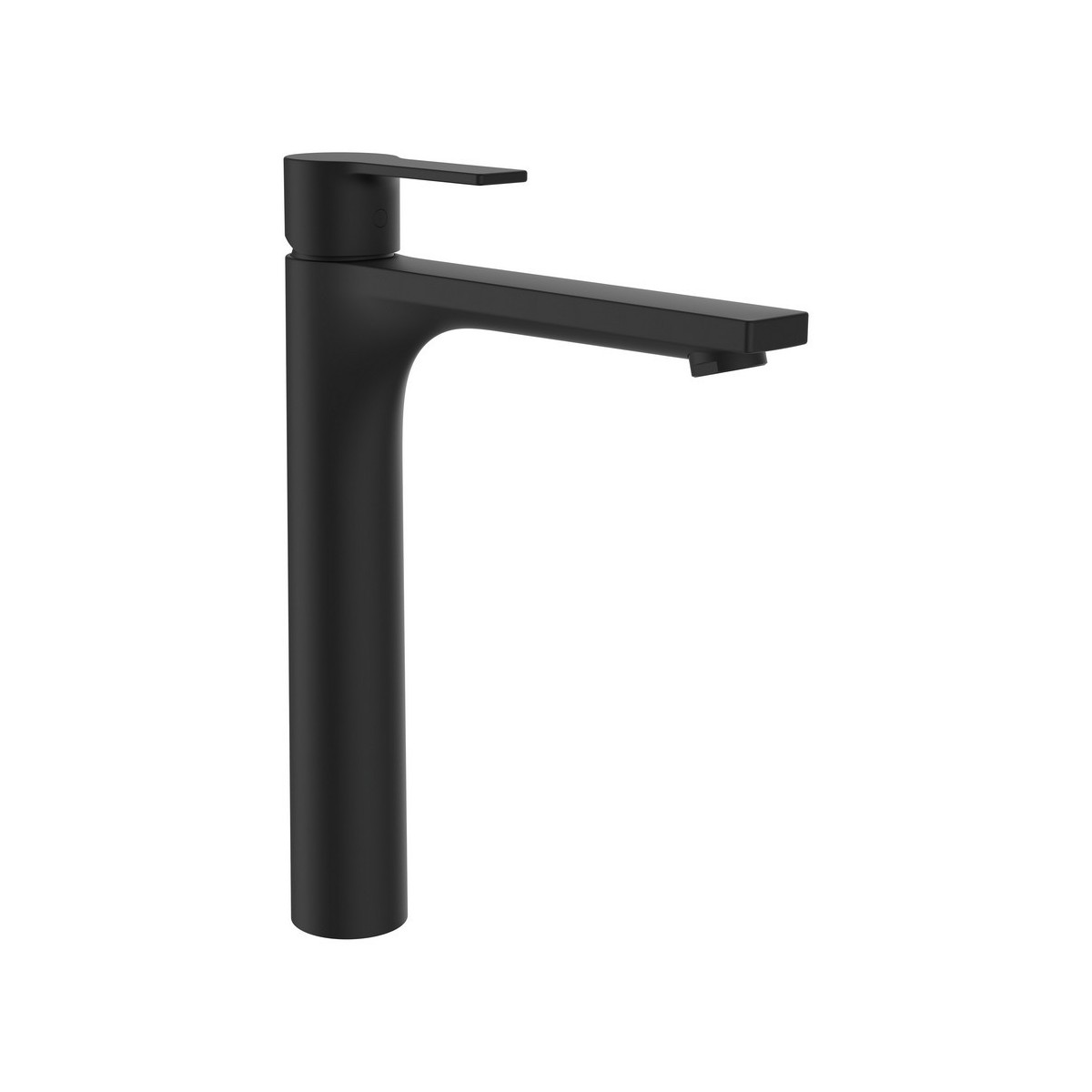 Swisstap mit lav réhaussé eco+ bec fixe 185 mm pvd titane noir mat - LAUFEN HF506114428000 