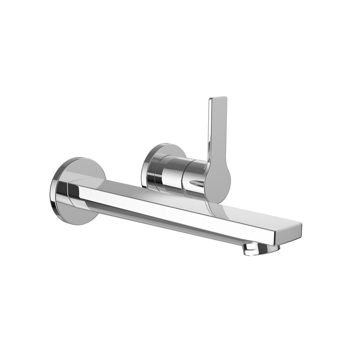 Swisstap mitigeur mural pour simibox 2-point bec fixe 188 mm chromé - LAUFEN HF506122100000 