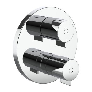 Therm mitigeur de douche encastré thermostatique corps d'encastr inclus chromé - LAUFEN HF506576100000 